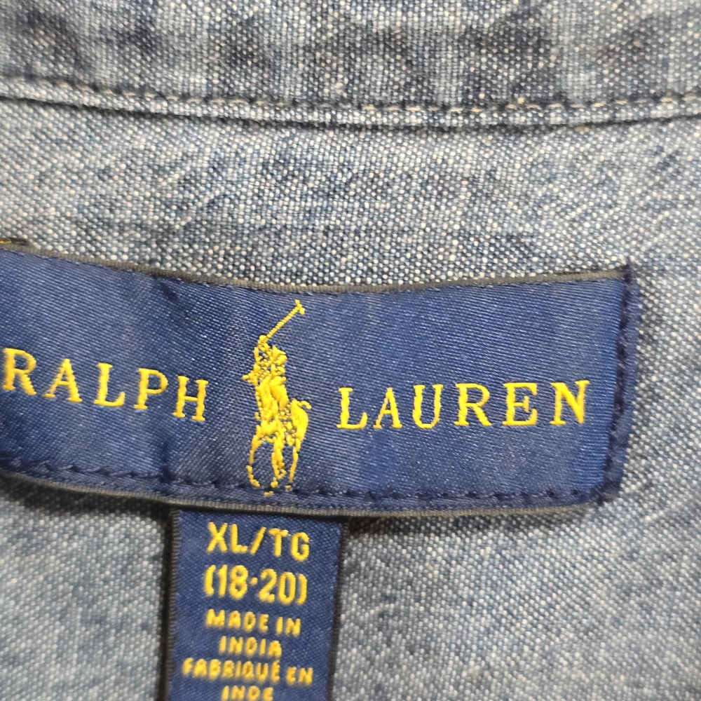 Ralph Lauren Casual Blue cotton Button Down Shirt - Picture 5 of 8